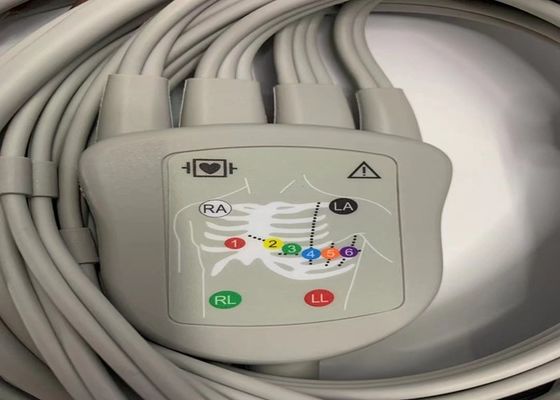 Siwy 10 ołowiany kabel EKG z 15 szpilkami US Standard Banana Connector 4.0