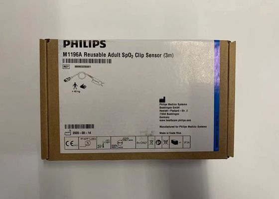 Philip M1196A Dorosły czujnik Spo2 wielokrotnie używalny 3m D głowa 8 szpilów Biały kolor