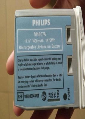 M4607A Bateria sprzętu medycznego, ładowalna bateria litowo-jonowa 11,1V 1600mAh 17,76Wh