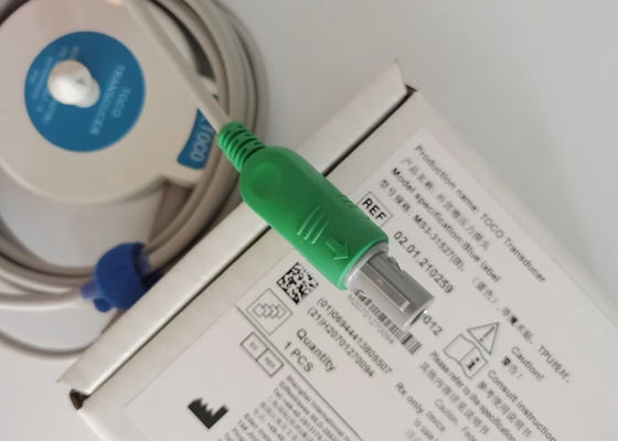 MS3-31527 Toco Transducer Probe 6 igły Single Slot Blue Ribbon Velcro 2,5m Długość