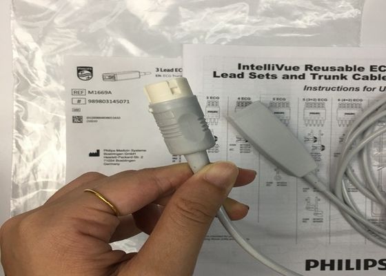 M1669A Przewód EKG wielokrotnego użytku z ołowiu 3 aAMI/IEC 2,7M Materiał TPU