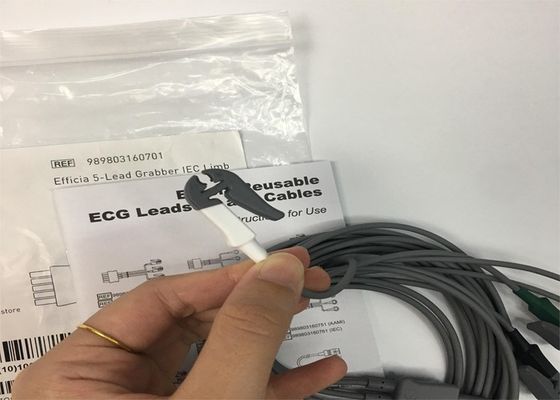 PHLIP Efficia Wielokrotne użycie 5 Ołów Kabel EKG IEC Limb Dla dorosłych