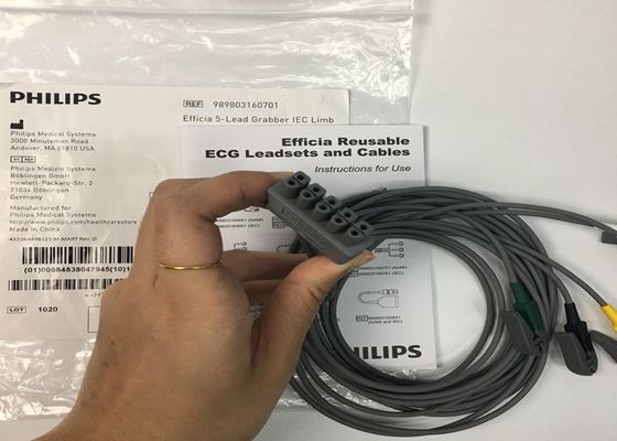 PHLIP Efficia Wielokrotne użycie 5 Ołów Kabel EKG IEC Limb Dla dorosłych