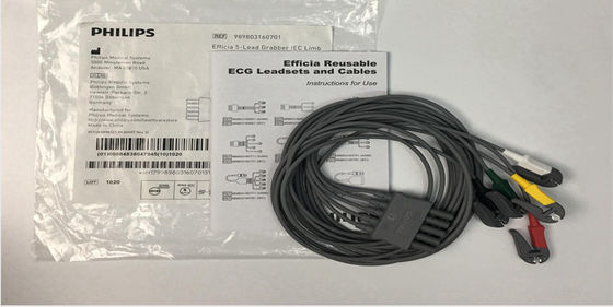 PHLIP Efficia Wielokrotne użycie 5 Ołów Kabel EKG IEC Limb Dla dorosłych