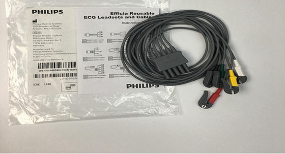 PHLIP Efficia Wielokrotne użycie 5 Ołów Kabel EKG IEC Limb Dla dorosłych