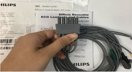PHLIP Efficia Wielokrotne użycie 5 Ołów Kabel EKG IEC Limb Dla dorosłych