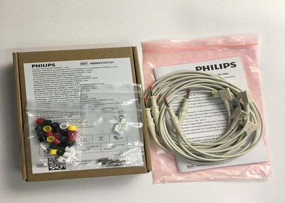 PHLIP EKG Części zamienne, AMMI IEC 12 Ołów EKG kończyn Ołów 1.4M 989803151731