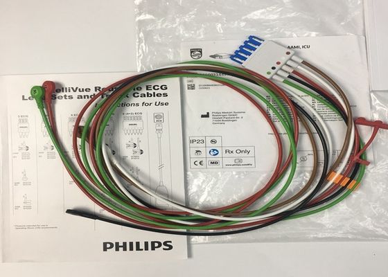 Phlip M1644A Intellivue Kabel EKG 5 Ołów Wielokrotne użytkowanie 989803144991