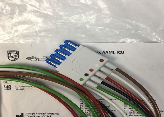 Phlip M1644A Intellivue Kabel EKG 5 Ołów Wielokrotne użytkowanie 989803144991