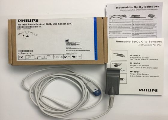 Phlip M1196A EKG Części zamienne, czujnik klempy palca 3M z 8 PIN-kontaktem