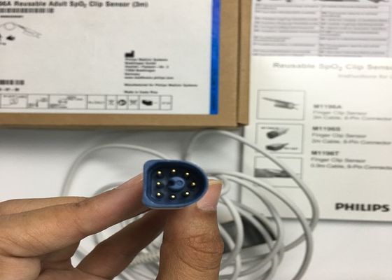 Phlip M1196A EKG Części zamienne, czujnik klempy palca 3M z 8 PIN-kontaktem