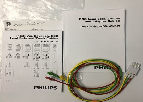 M1674A EKG zestaw ołowiu Kabel 3 Ołowiu IEC ICU 1M Do sprzętu medycznego
