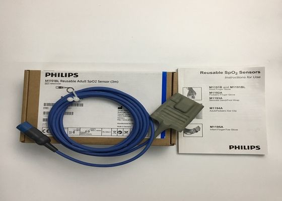 Phlip M1191BL Sprzęt medyczny części zamienne, dorosły czujnik SpO2 3M D kształt 8 szpilki