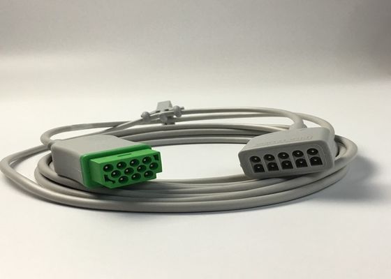 GE Dorośli Wielopoziomowy EKG Kabel wiodący 3 Wiodący 5 Wiodący 3.6M 12ft 2017003-001