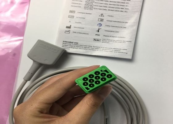 GE Dorośli Wielopoziomowy EKG Kabel wiodący 3 Wiodący 5 Wiodący 3.6M 12ft 2017003-001