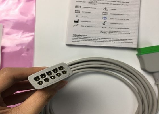 GE Dorośli Wielopoziomowy EKG Kabel wiodący 3 Wiodący 5 Wiodący 3.6M 12ft 2017003-001