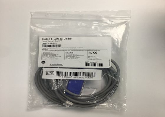 SpO2 Interfejs Sprzęt medyczny Cable 3M 10ft 2021406-001