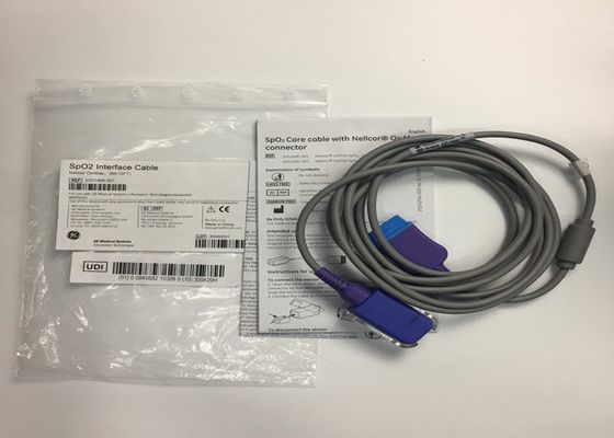 SpO2 Interfejs Sprzęt medyczny Cable 3M 10ft 2021406-001