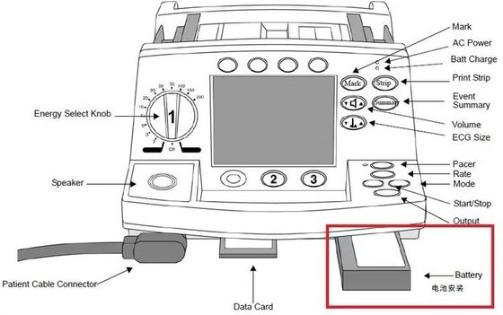 M3516A Bateria sprzętu medycznego dla Philipa HeartStart M4735A Defibrylator