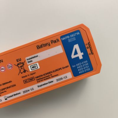 Nihon Kohden AED defibrylator bateria pomarańczowa AED-2100aed-2150aed-215aed-2152 Nkpb-28271k X217A