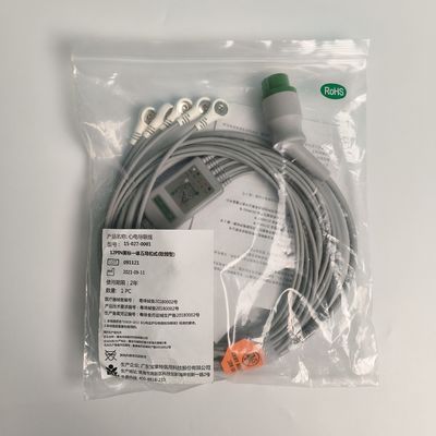 Zintegrowane pięć przewodników American Standard Medical Device Consumables AHA 15-027-0001 Kod M0202432 Zewnętrznie wystające