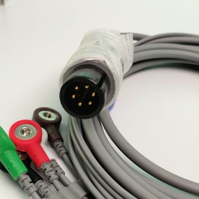 REF EC05DAS061 Monitor Włókno sercowe Zintegrowane 5 Ołów Odporny na defibrylację Typ spinki
