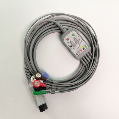 REF EC05DAS061 Monitor Włókno sercowe Zintegrowane 5 Ołów Odporny na defibrylację Typ spinki