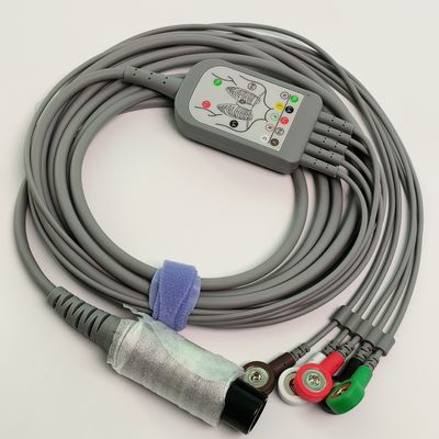 REF EC05DAS061 Monitor Włókno sercowe Zintegrowane 5 Ołów Odporny na defibrylację Typ spinki