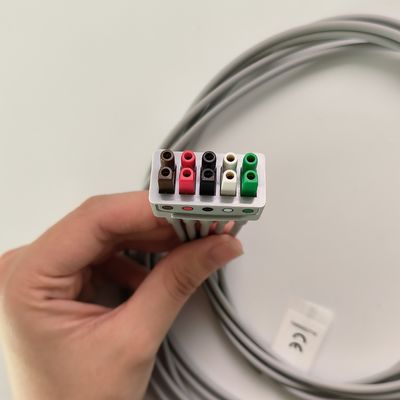Wieloprzewodowy przewód EKG Leadwire Wymienny zestaw 5-przewodowy chwytak AHA 74cm/29in. REF: 414556-001