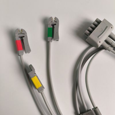 CareFusion GE Oryginal Multi-Link EKG Lead wire 3-Lead Grabber IEC 74cm / 29in. REF: 412682-003