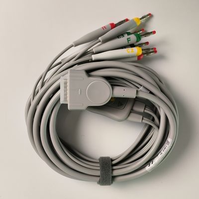 Elektrocardiogram zintegrowany z 12 przewodami ołowiowymi z 15 szpilkami.0