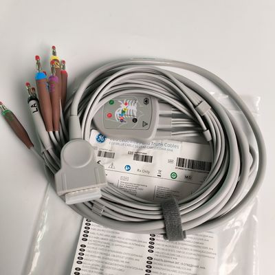 Elektrocardiogram zintegrowany z 12 przewodami ołowiowymi 15 szpilkami Bananowa głowa 4.0 Przewodnik klatki piersiowej 3.2M