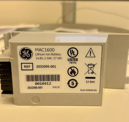 GE MAC1600 Bateria maszyny EKG 14,8V 2,3Ah 37Wh REF 2032095-001