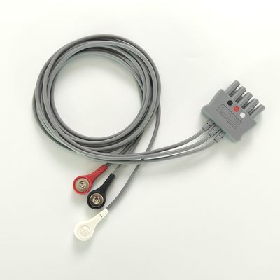 Philip Grey Original 3-Lead Button Branch 1M US Standard RA Biały, LL Czerwony, LA Czarny Środkowy Związek Podwójny Róż 989803160671