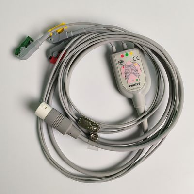 PHILIP Original 3 Lead IEC Leadset, czerwony, zielony, żółty, 2,6 M.989803143171