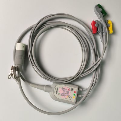 PHILIP Original 3 Lead IEC Leadset, czerwony, zielony, żółty, 2,6 M.989803143171