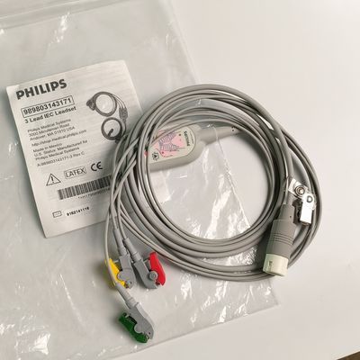 PHILIP Original 3 Lead IEC Leadset, czerwony, zielony, żółty, 2,6 M.989803143171
