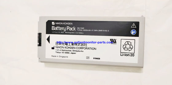 NIHON KOHDEN Monitor pacjenta oryginalna bateria SB-720P 7.2 V 6600 Mah 47.5Wh 21NR19/65-3