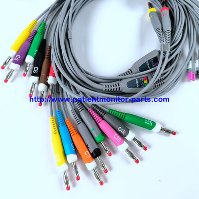 EDAN EKG CABLE 18-Lead 4MM Banana IEC Wielokrotne wykorzystanie REF EL16DIB181 IPN 01.57.471394