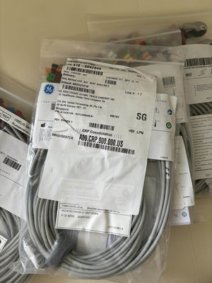 GE 2104749-001 - Zestaw 10 elektrod EKG i kabla głównego, AHA