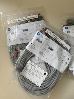 GE 2104749-001 - Zestaw 10 elektrod EKG i kabla głównego, AHA