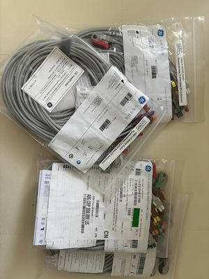 GE 2104749-001 - Zestaw 10 elektrod EKG i kabla głównego, AHA