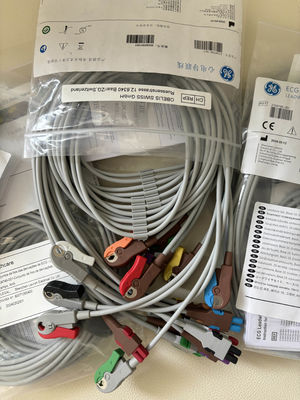 GE 2104749-001 - Zestaw 10 elektrod EKG i kabla głównego, AHA