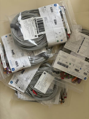 GE 2104749-001 - Zestaw 10 elektrod EKG i kabla głównego, AHA