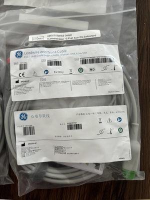 GE Leadwire And Trunk Cable REF: 5831398 EKG 3 LEAD CABLE UNDETACHABLE GRABBER AHA 4.7M 15FT