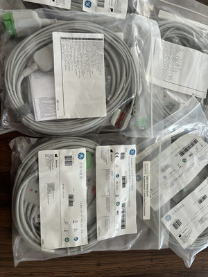 GE Leadwire And Trunk Cable REF: 5831398 EKG 3 LEAD CABLE UNDETACHABLE GRABBER AHA 4.7M 15FT