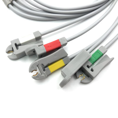 GE Ref:412681-003 Wielopoziomowy zestaw wiązek wiodących EKG,5 -Lead,Grabber,IEC 74 CM /29 IN