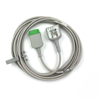 GE Ref:2017003-001 Kabel do pielęgnacji EKG z wieloma łącznikami,3/5 -Ołów,AHA 3.6M /12FT