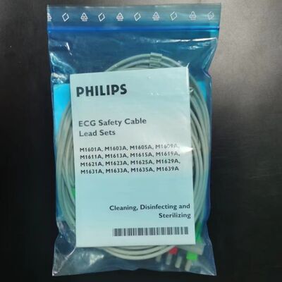 Kabel bezpieczeństwa EKG Philips M1623A (REF: 989803104511)