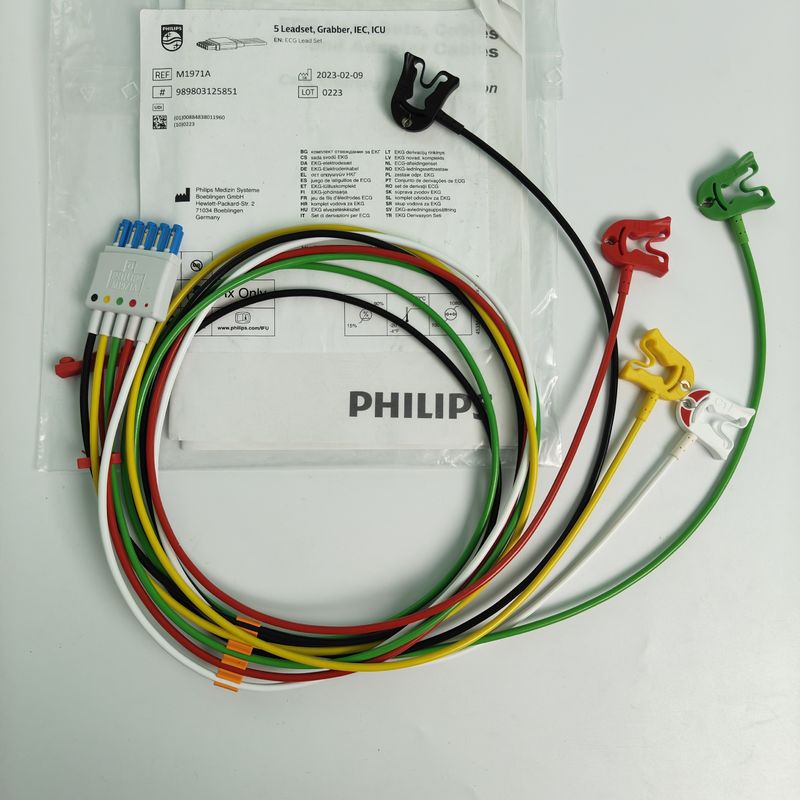 PHILIP Monitor pacjenta Urządzenia medyczne Materiały do zużycia CBL 5 Leadset Grabber IEC ICU REF M1971A 989803125851